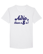 Adio, clasa a 8-a! Tricou de pus in rama. Tricou mânecă scurtă guler larg Bărbat Skater