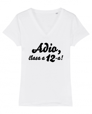 Adio, clasa a 12-a! Tricou de pus in rama. White