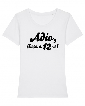 Adio, clasa a 12-a! Tricou de pus in rama. White