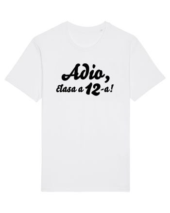 Adio, clasa a 12-a! Tricou de pus in rama. White