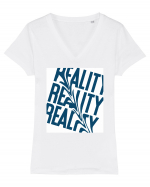 reality1 Tricou mânecă scurtă guler V Damă Evoker