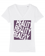 reality2 Tricou mânecă scurtă guler V Damă Evoker