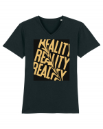 reality3 Tricou mânecă scurtă guler V Bărbat Presenter