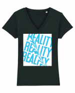 reality8 Tricou mânecă scurtă guler V Damă Evoker