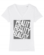 reality9 Tricou mânecă scurtă guler V Damă Evoker