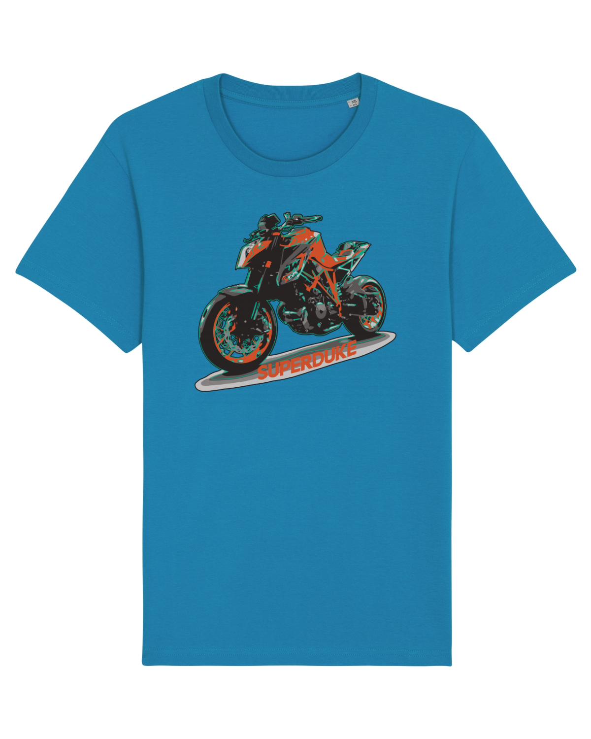 Tricou mânecă scurtă Unisex Rocker Azur