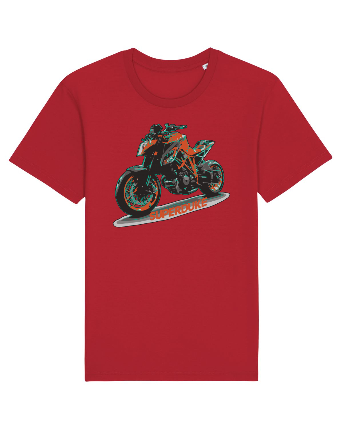 Tricou mânecă scurtă Unisex Rocker Red