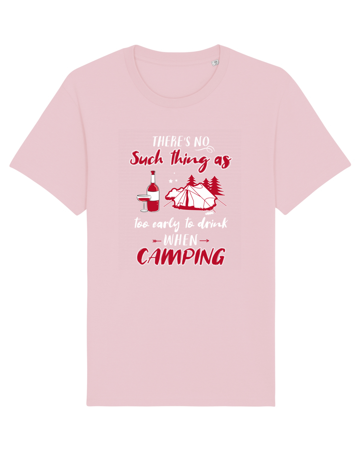 Tricou mânecă scurtă Unisex Rocker Cotton Pink