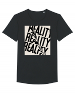 reality19 Tricou mânecă scurtă guler larg Bărbat Skater