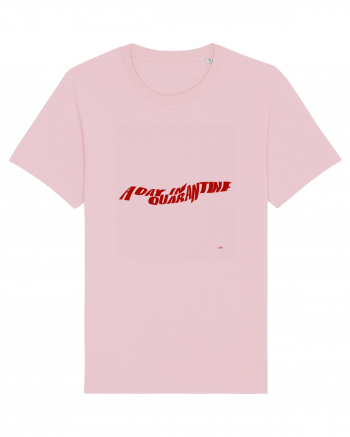 a day in quarantine red Cotton Pink