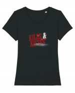 Kills & Kisses Tricou mânecă scurtă guler larg fitted Damă Expresser