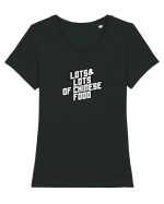Lots&Lots of Chinese Food Tricou mânecă scurtă guler larg fitted Damă Expresser