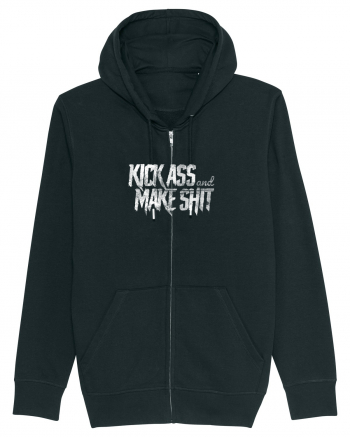 Kick Ass & Make Shit (white) Black