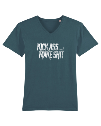 Kick Ass & Make Shit (white) Stargazer