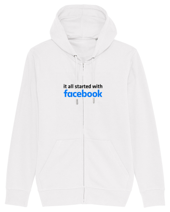 It all started with Facebook (black) White