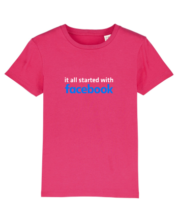 It all started with Facebook (white) Raspberry