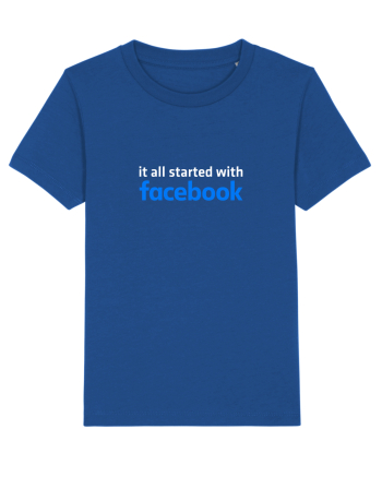It all started with Facebook (white) Majorelle Blue