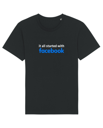 It all started with Facebook (white) Black