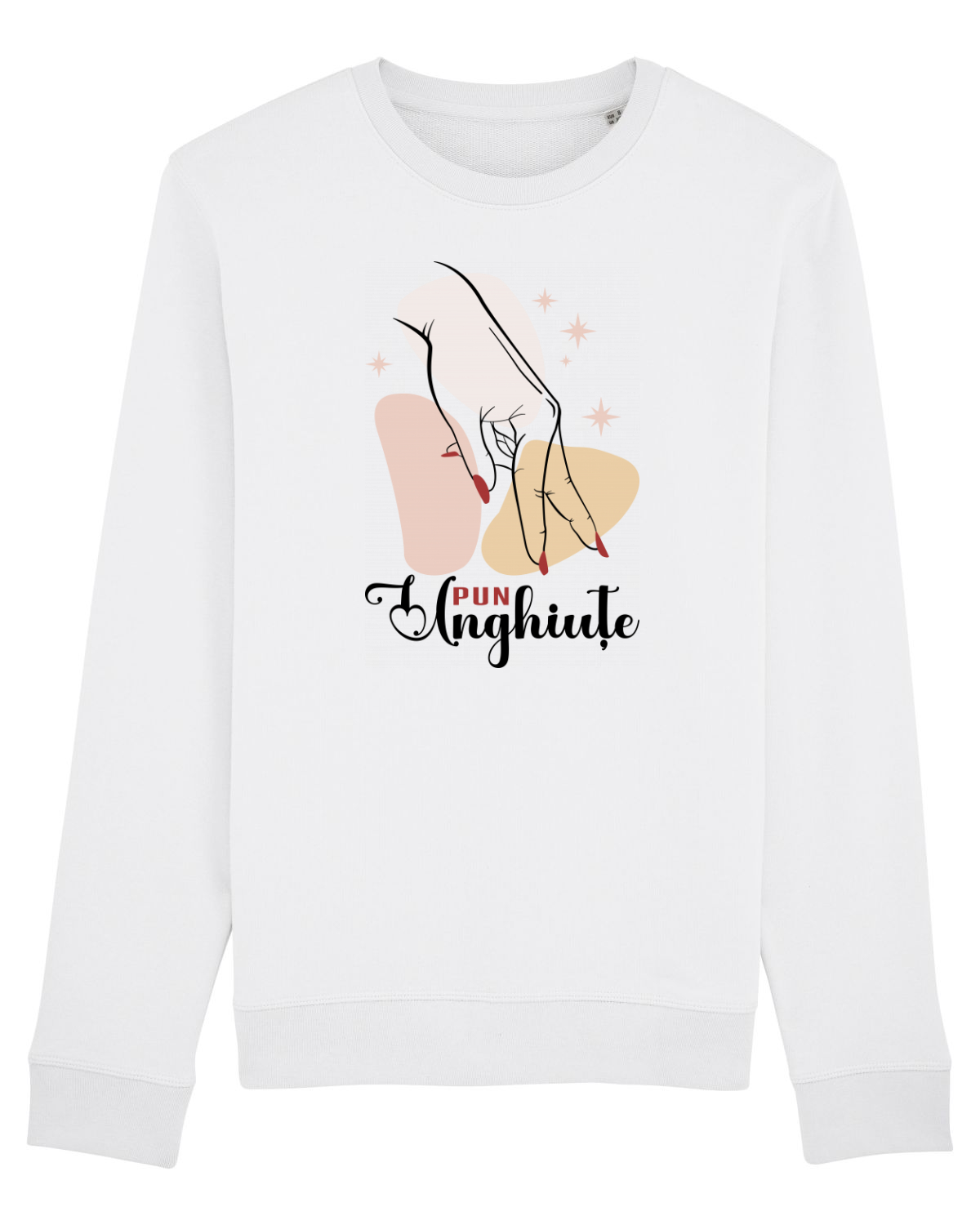 Bluză mânecă lungă Unisex Rise White