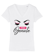 Pun genuțe Tricou mânecă scurtă guler V Damă Evoker