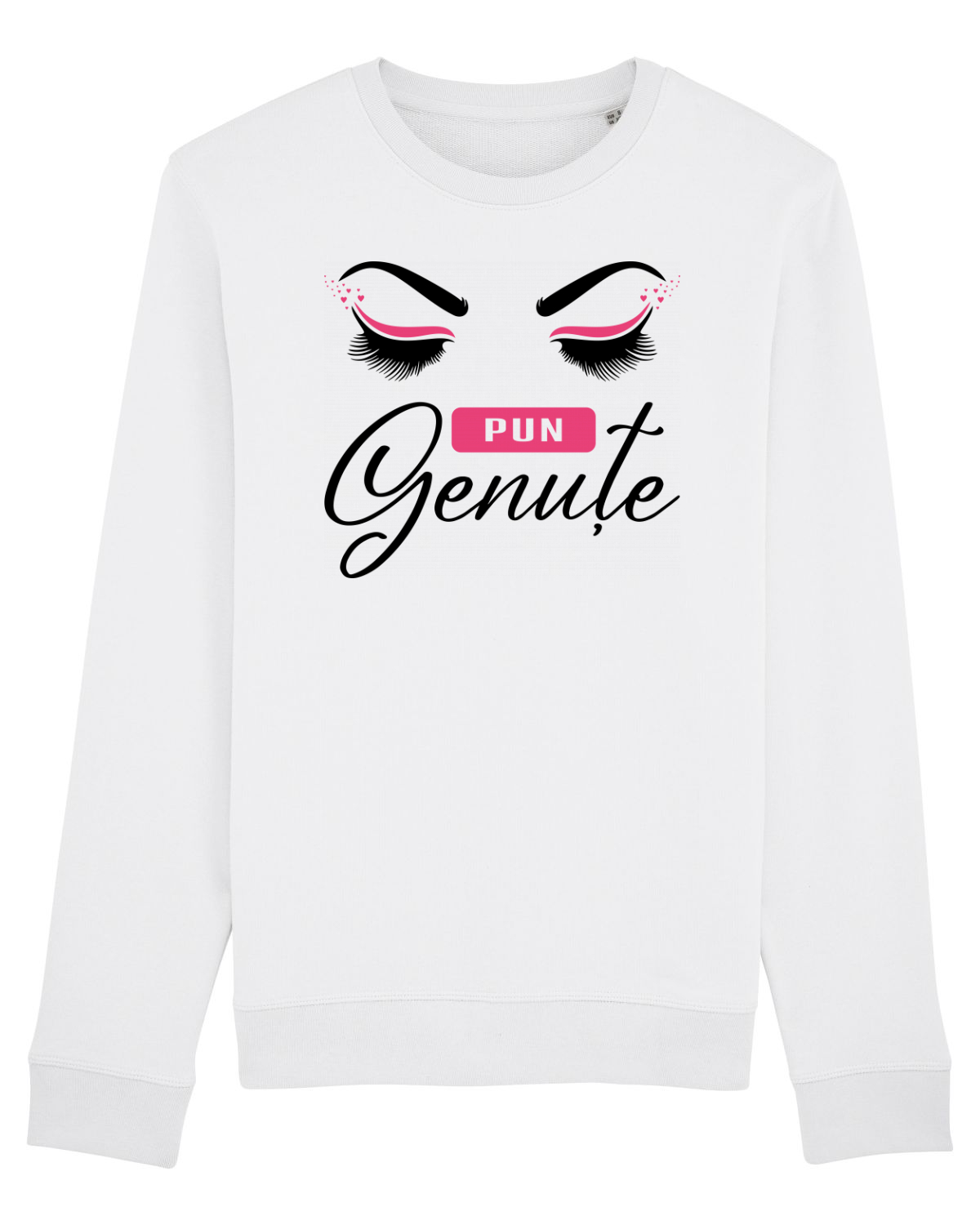 Bluză mânecă lungă Unisex Rise White
