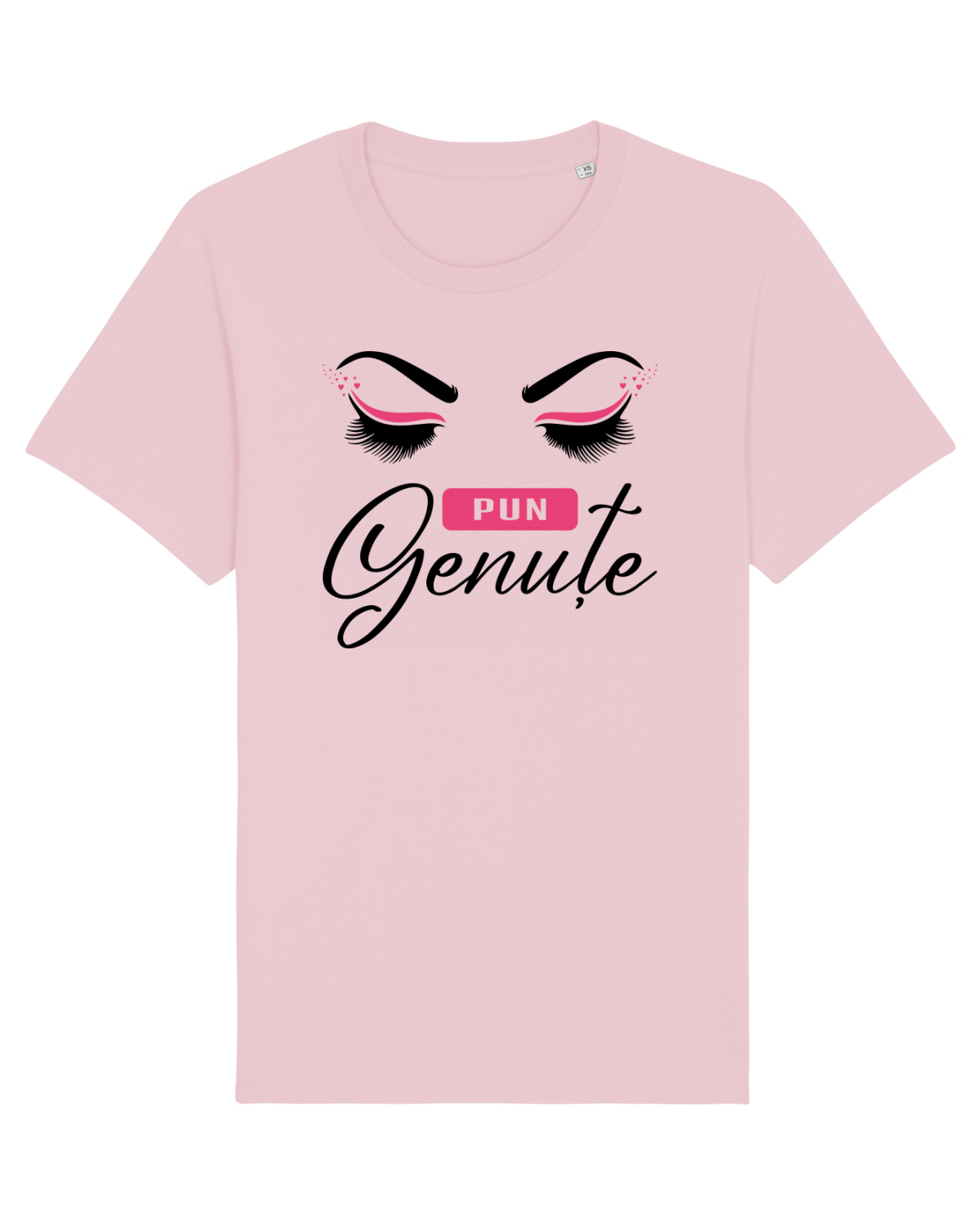 Tricou mânecă scurtă Unisex Rocker Cotton Pink