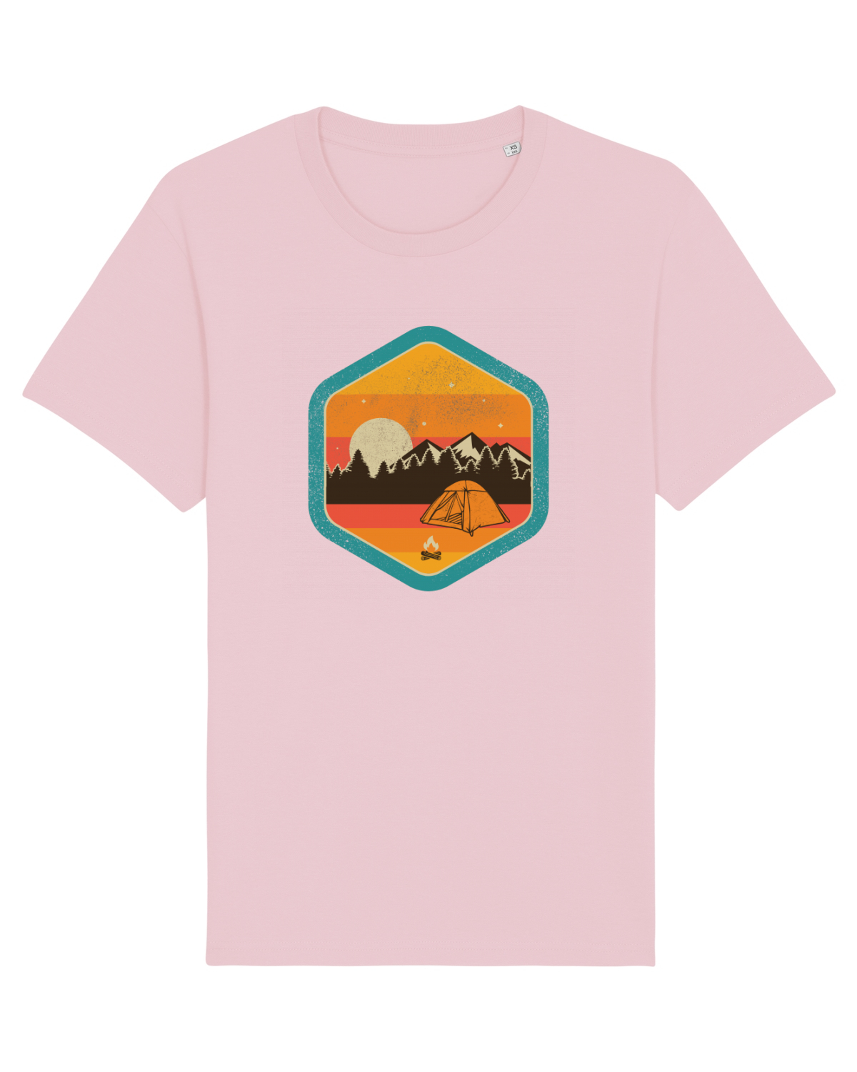 Tricou mânecă scurtă Unisex Rocker Cotton Pink