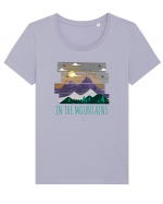 In the Mountains Tricou mânecă scurtă guler larg fitted Damă Expresser