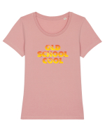 Old School Cool Tricou mânecă scurtă guler larg fitted Damă Expresser