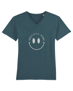 Zambeste si tu! Nu doare :P Tricou mânecă scurtă guler V Bărbat Presenter