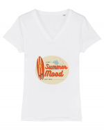 Summer mood Tricou mânecă scurtă guler V Damă Evoker