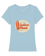 Summer mood Tricou mânecă scurtă guler larg fitted Damă Expresser