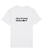 Not Sorry For Having Fabulous Tits glitch  Tricou mânecă scurtă Unisex Rocker