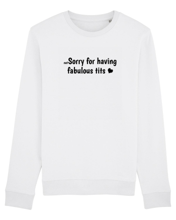 Not Sorry For Having Fabulous Tits b White