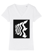 vote 107 Tricou mânecă scurtă guler V Damă Evoker