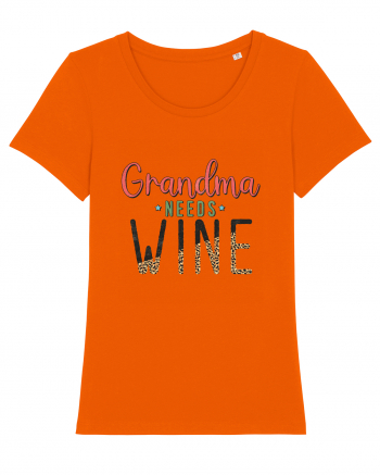 Grandma needs wine Bright Orange