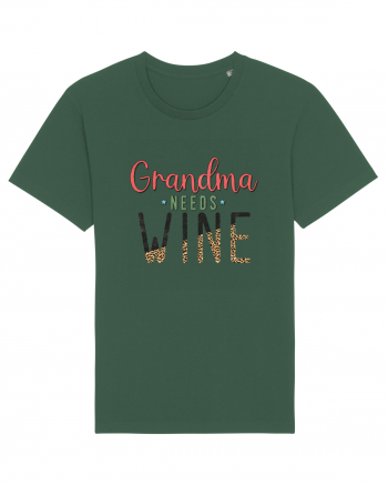 Grandma needs wine Bottle Green