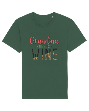 Grandma needs wine Bottle Green