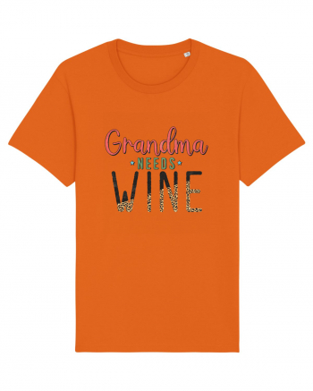 Grandma needs wine Bright Orange