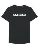 Eminescu Eminemscu logo Tricou mânecă scurtă guler larg Bărbat Skater