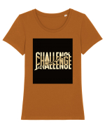 challenge 131 Tricou mânecă scurtă guler larg fitted Damă Expresser