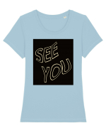 see you 160 Tricou mânecă scurtă guler larg fitted Damă Expresser