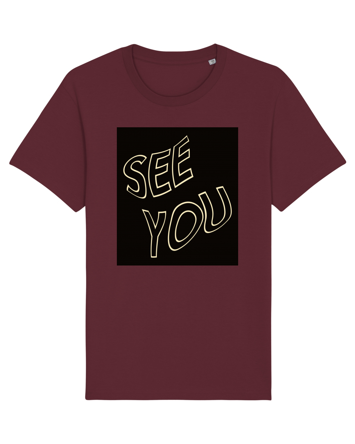 Tricou mânecă scurtă Unisex Rocker Burgundy