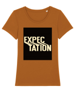 expectation 172 Tricou mânecă scurtă guler larg fitted Damă Expresser