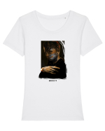 ANXIETY Tricou mânecă scurtă guler larg fitted Damă Expresser