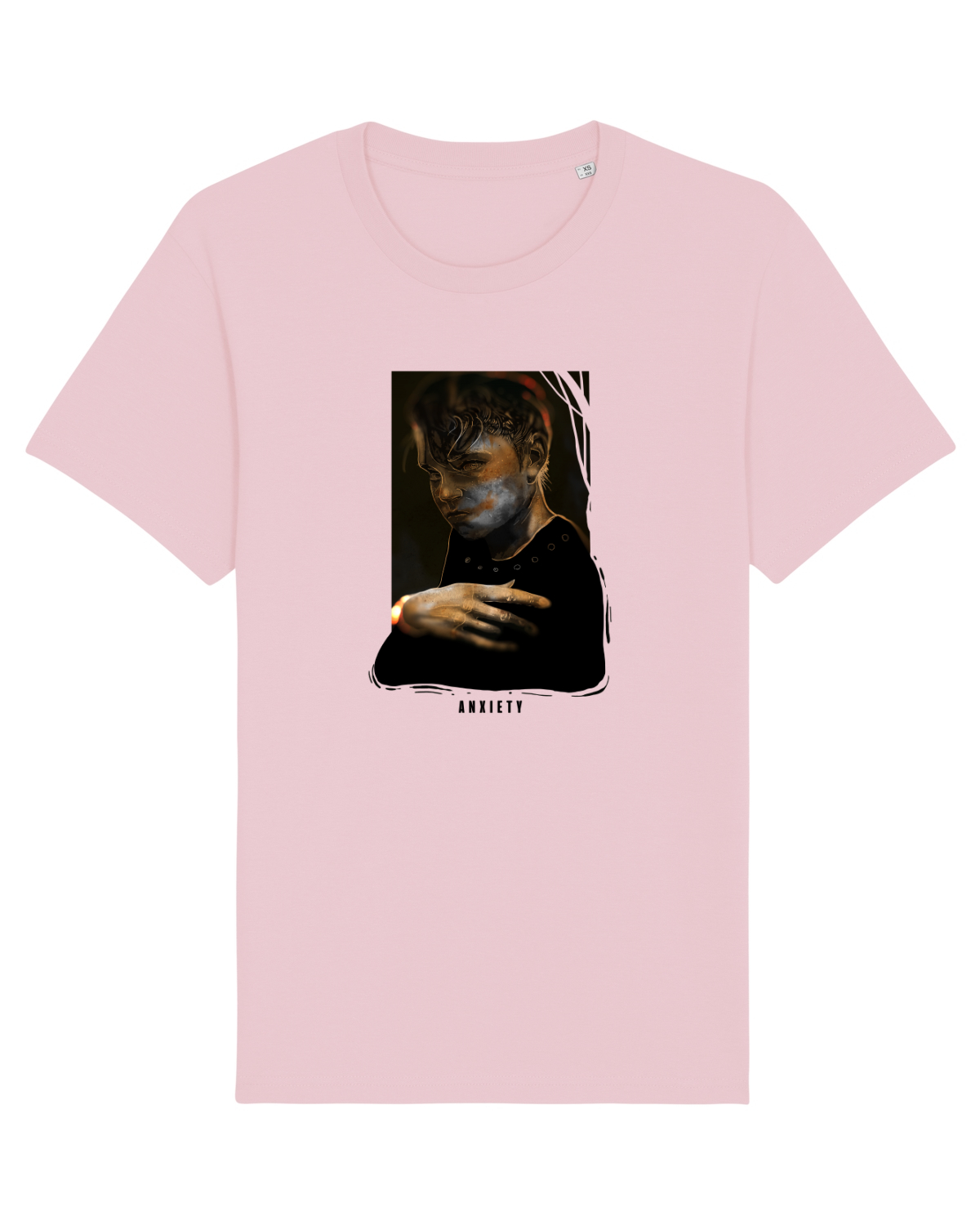 Tricou mânecă scurtă Unisex Rocker Cotton Pink