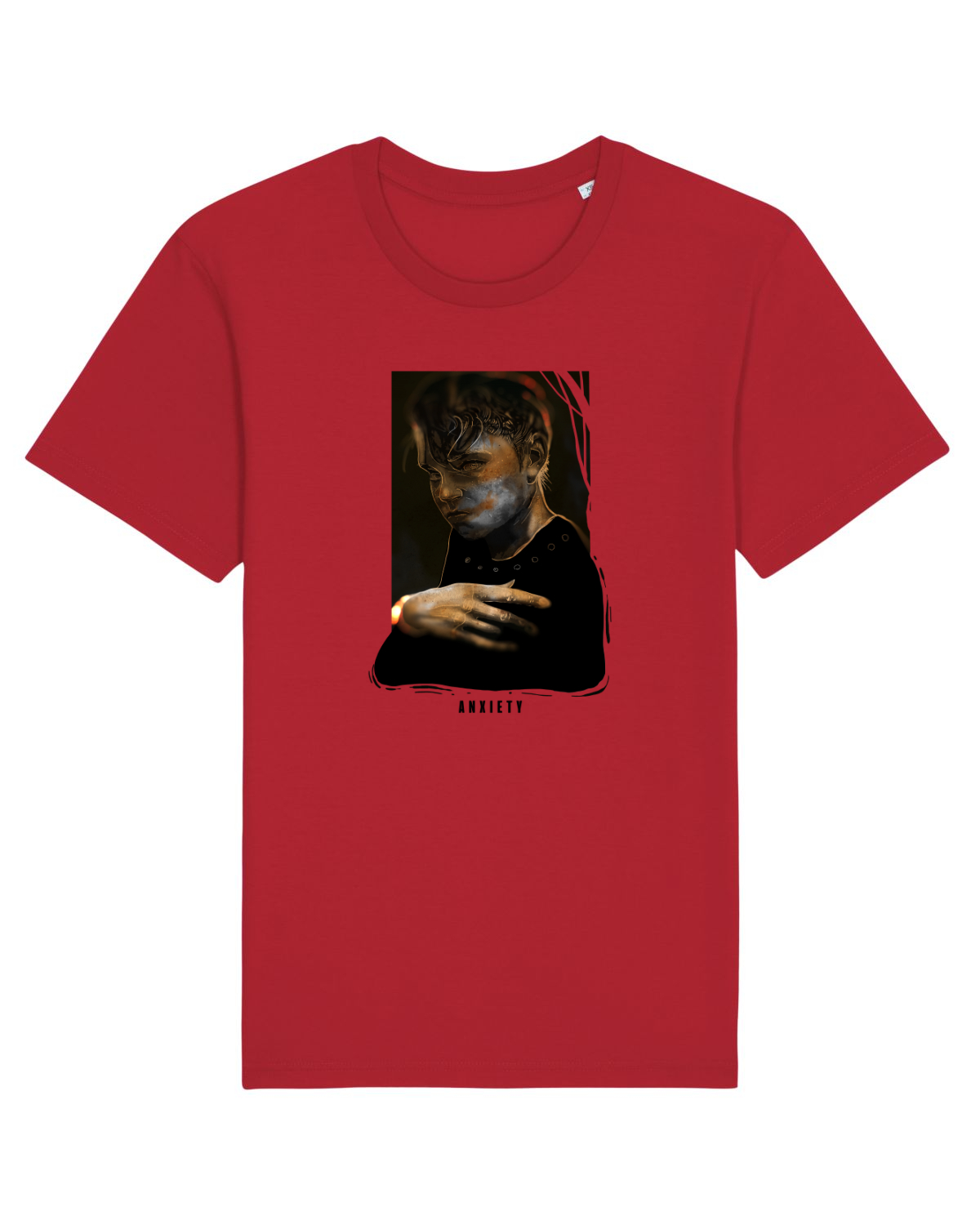 Tricou mânecă scurtă Unisex Rocker Red