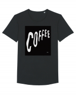 coffee 248 Tricou mânecă scurtă guler larg Bărbat Skater