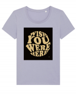 wish you were here 334 Tricou mânecă scurtă guler larg fitted Damă Expresser