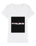 faqs 283 Tricou mânecă scurtă guler V Damă Evoker